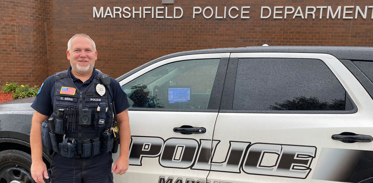 Marshfield Police Lead Officer Chris Berg Celebrates 15 Years with