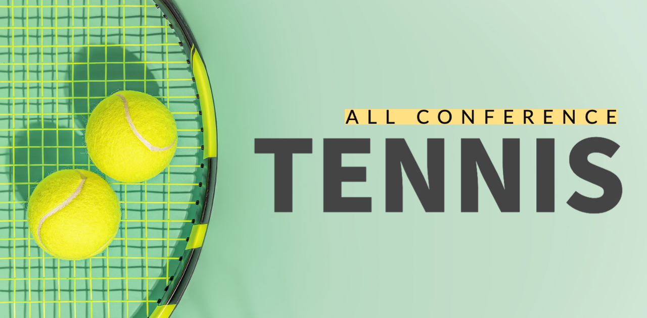 2024 All-GNC Boys Tennis Team led by POY Currie, Belanger, Fritz (Rhinelander), COY Nichols (Rhinelander)